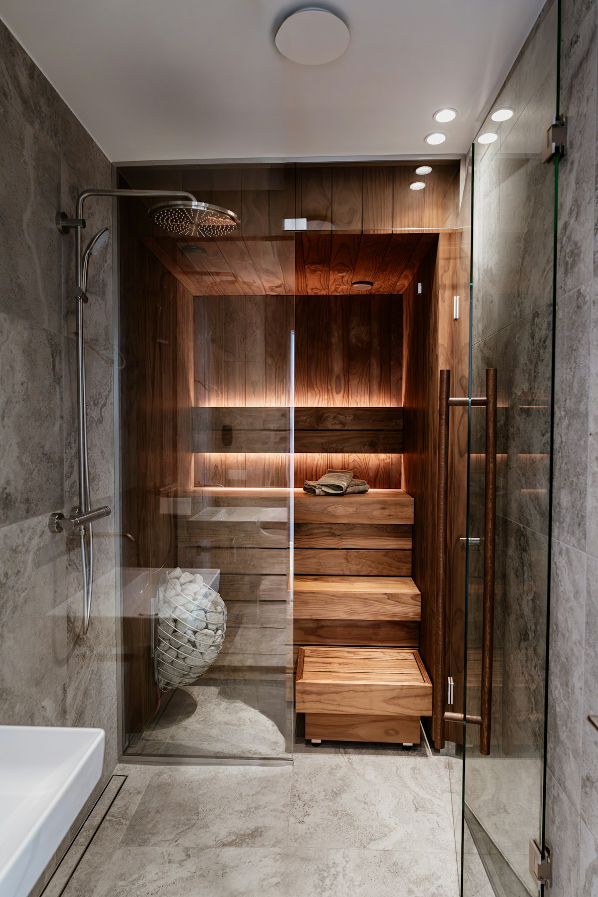 Warm organic bathroom